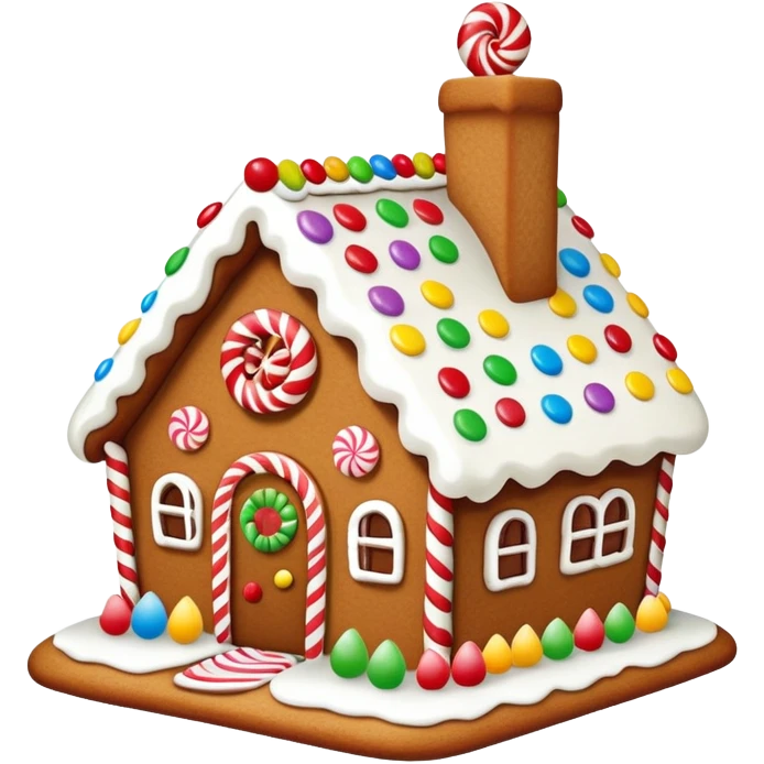 gingerbread house emoji