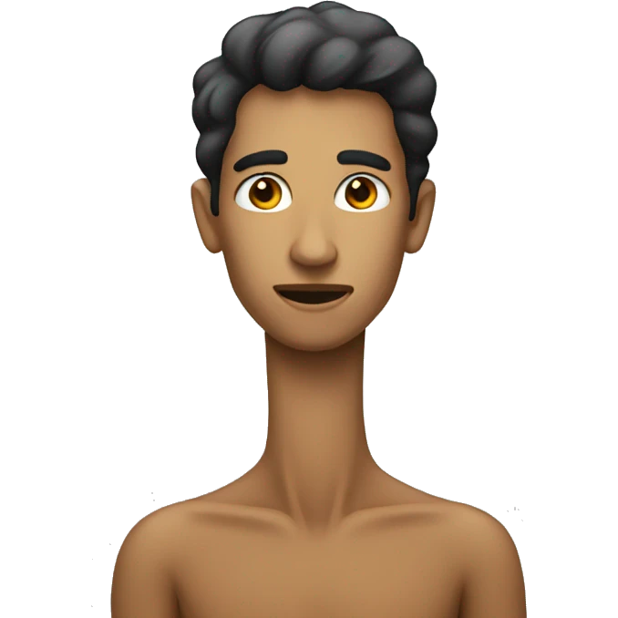 person with long neck emoji