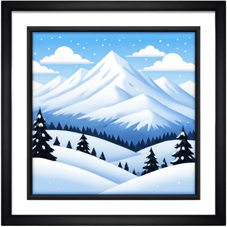 thumbnail picture mac os, painting on wall, snow emoji
