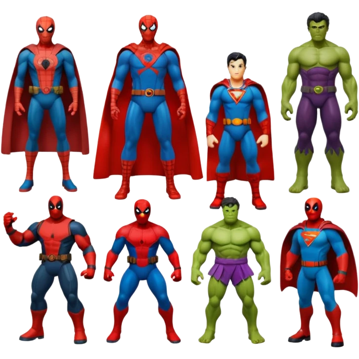 Spiderman,Hulk,Superman,Deadpool,doctor strange emoji