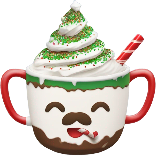 Christmas hot chocolate  emoji