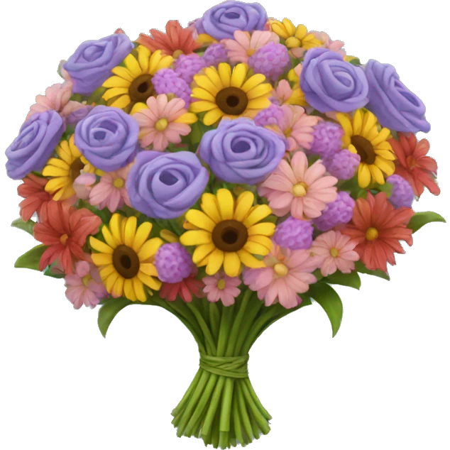 huge bouquet of flowers emoji
