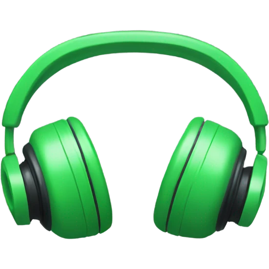 green 🎧 emoji