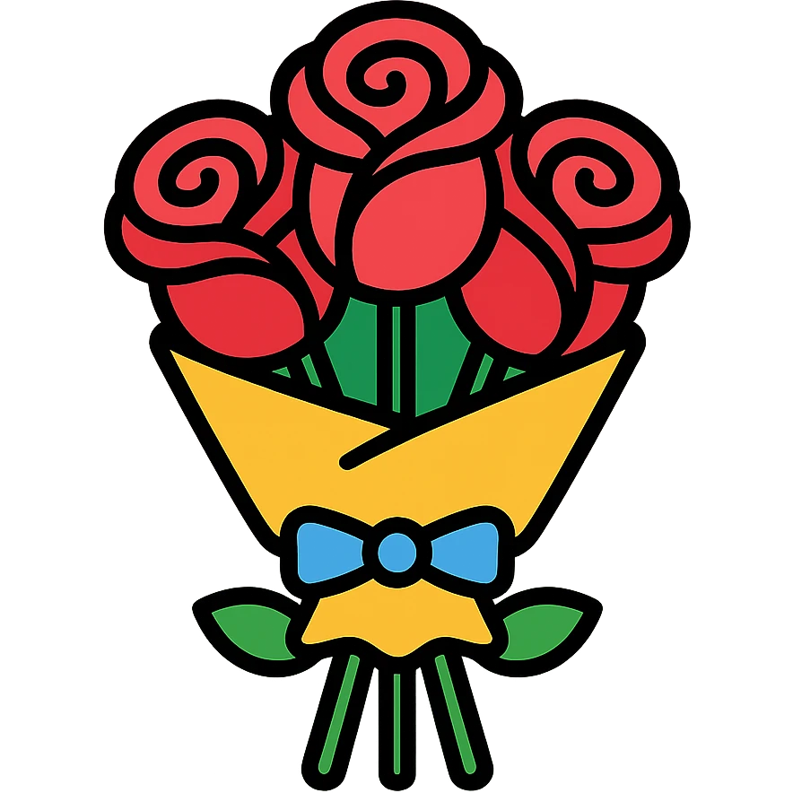bouquet of roses emoji
