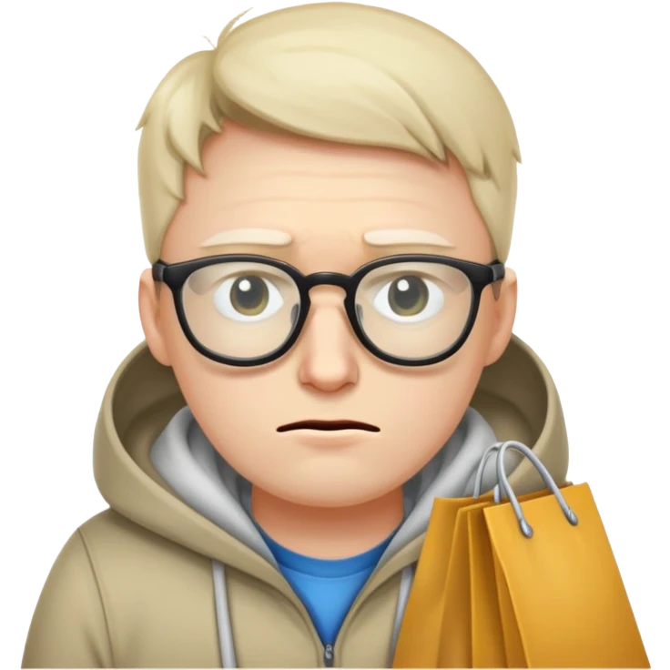 programmer with bags under his eyes emoji