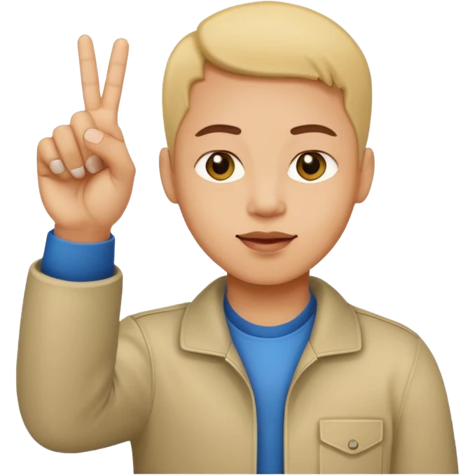 A emoji that hold his midlefinger  emoji