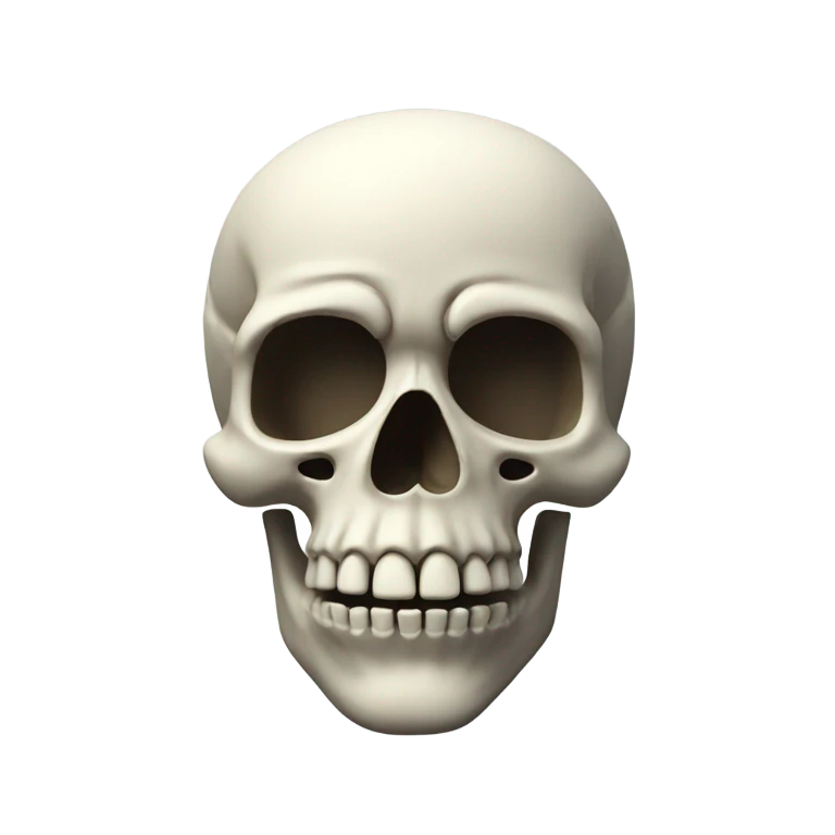3d skull emoji