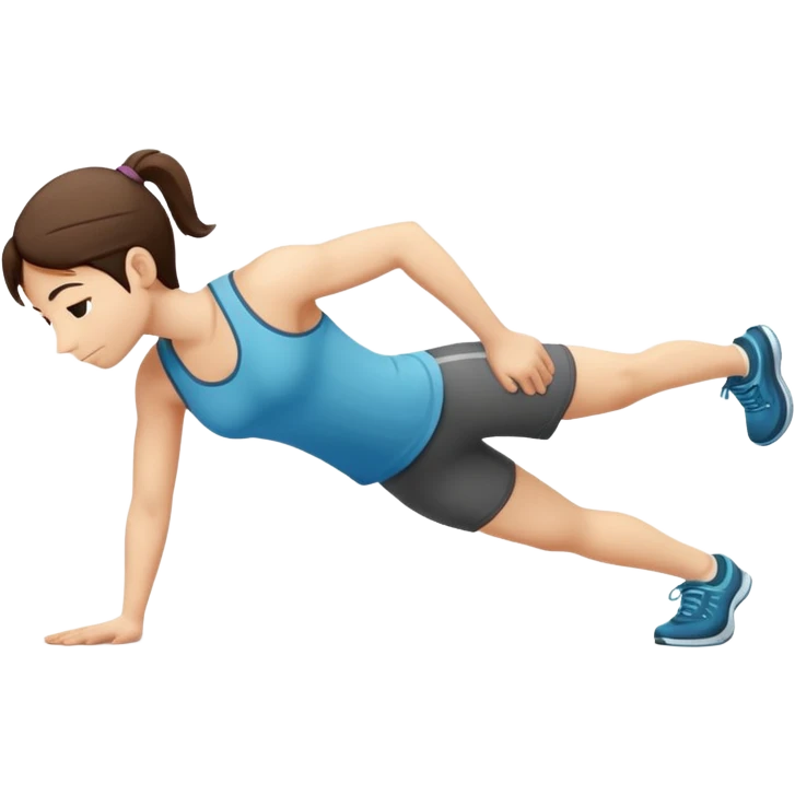 person doing a plank exercise emoji