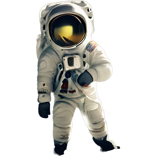 astronaut on moon emoji