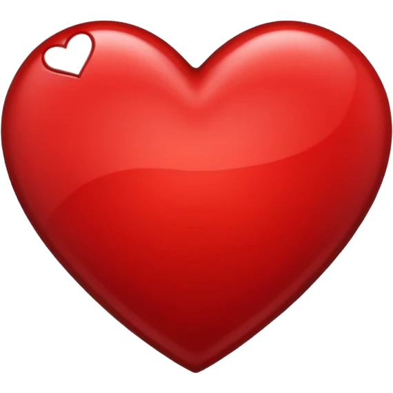 Make a red and black heart with an a in it emoji