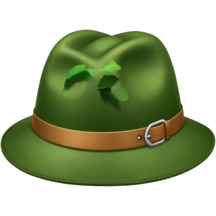 Green hat, Lost & Found Object. emoji