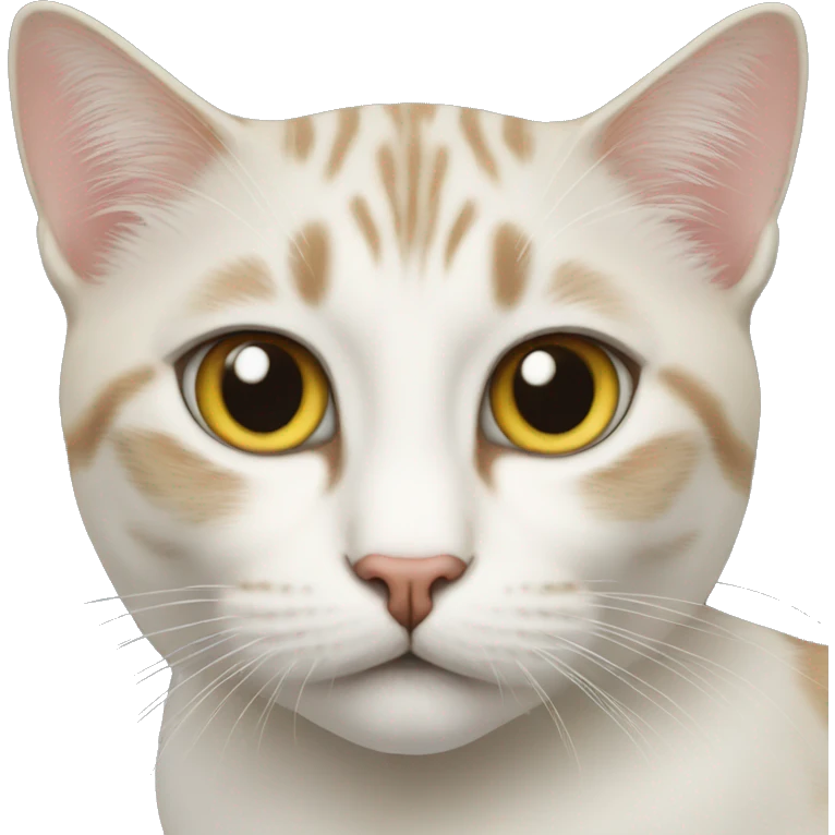 Cat using Vision Pro and iPhone emoji