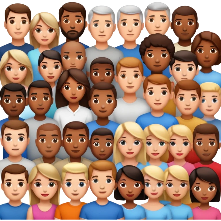 american men and woman photorealistic standing on feet emoji