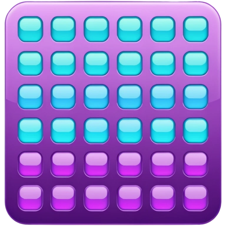 glitter purple and cian spreadsheet emoji