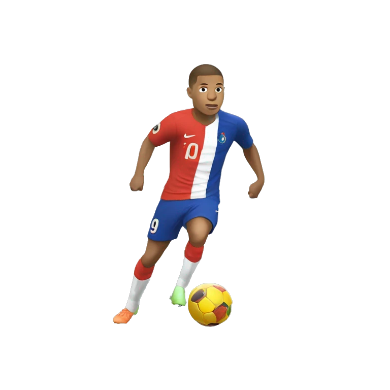 Mbappe qui fait de la balancoir emoji