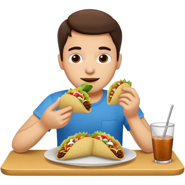 Eating tacos  emoji