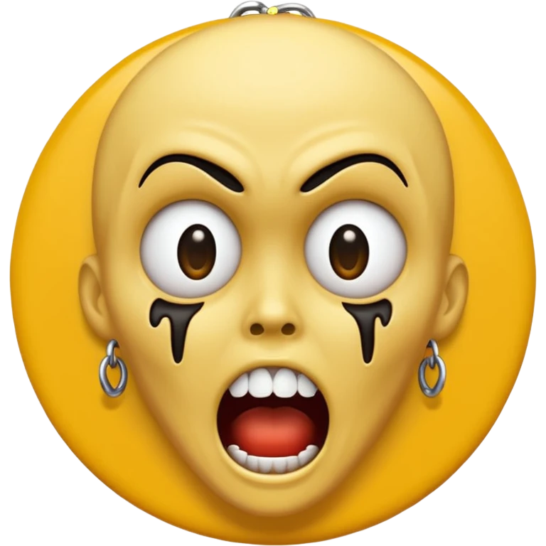 horror scream icon neckless emoji
