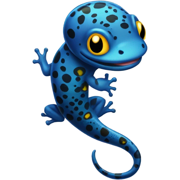 Spotted Salamander happy winks emoji