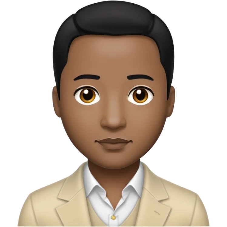 Johnny Gill with black hair emoji