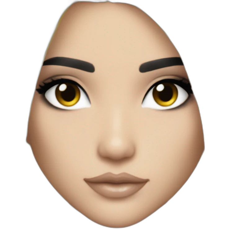 Bill Kaulitz black hair down with blonde highlights eyeshadow emoji