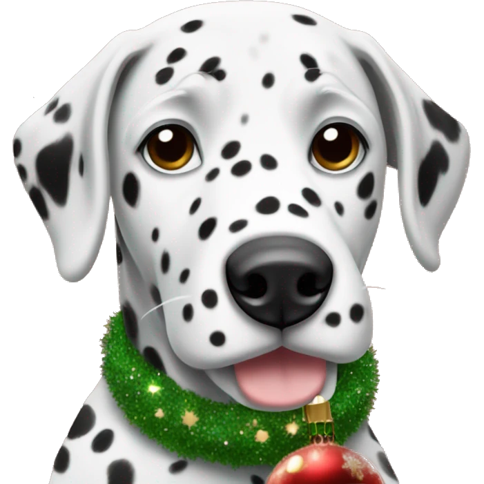 Dalmatian Christmas vibe  emoji
