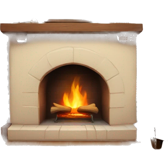 Cozy fireplace emoji