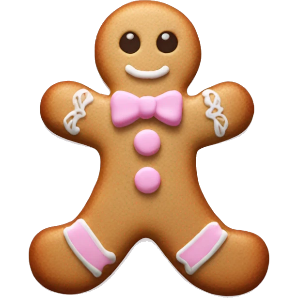 Light pink gingerbread cookie  emoji