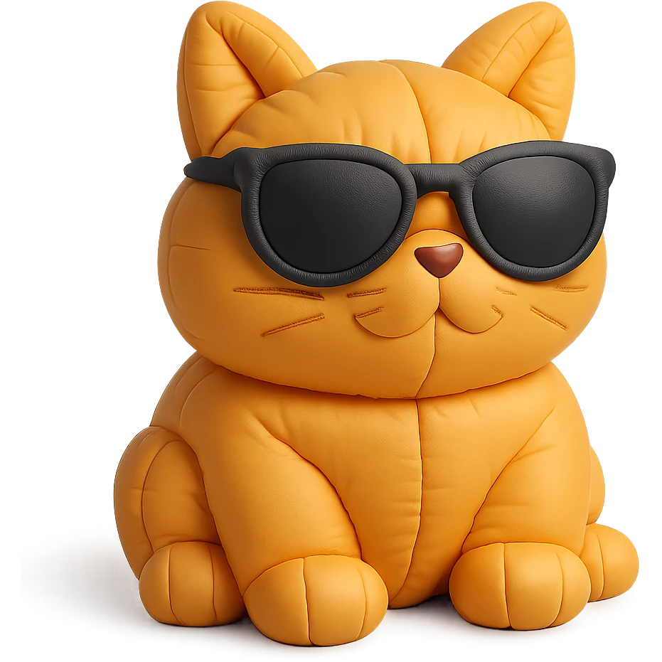 Cat wearing sunglasses emoji