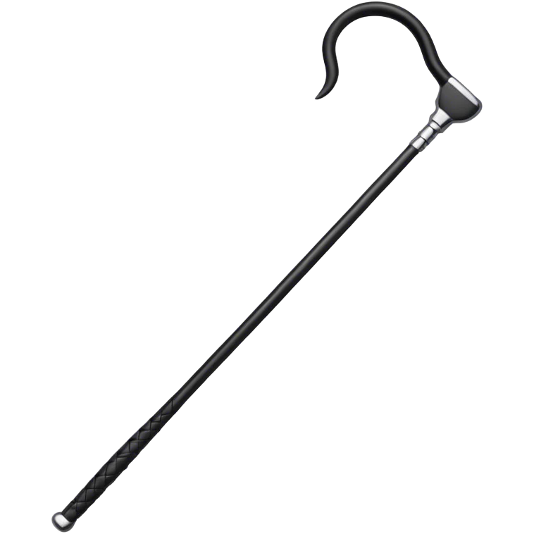 Black riding crop emoji
