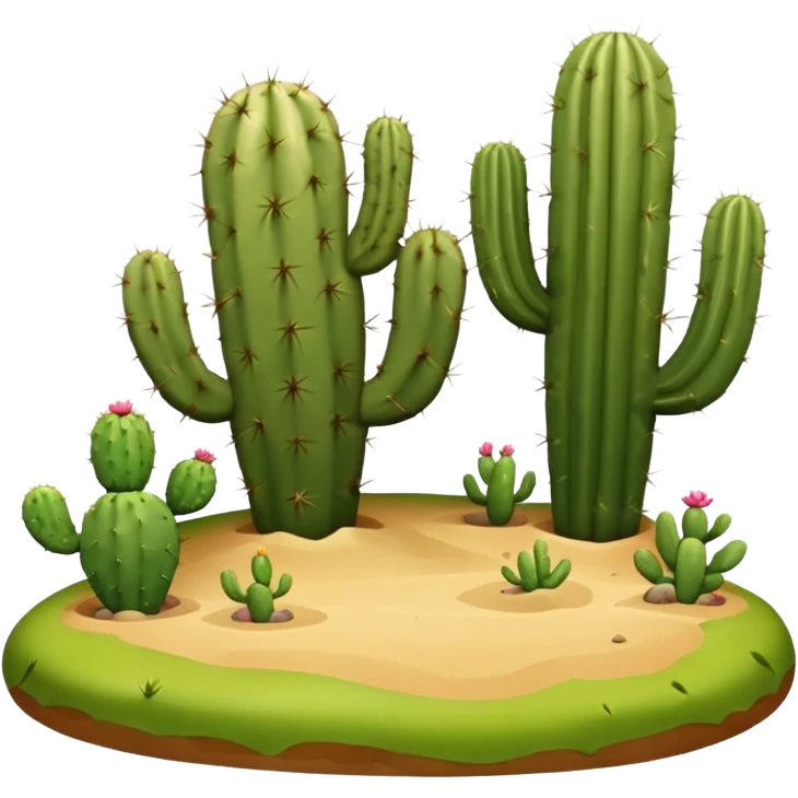 desert iwth cactus emoji