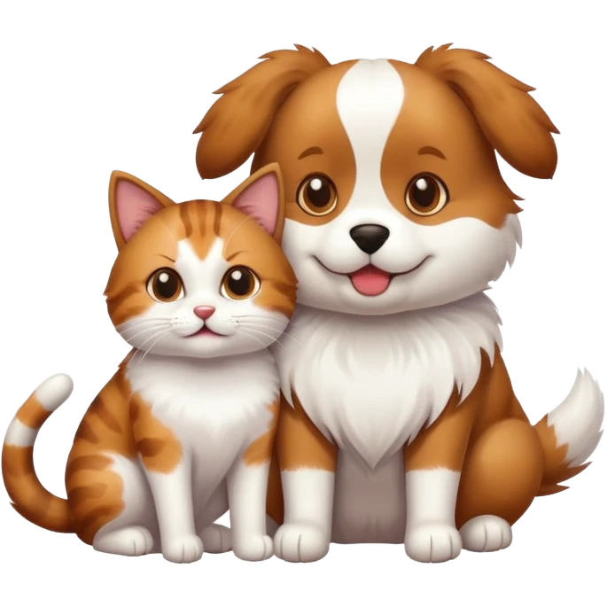 Perro y gato emoji