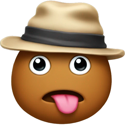 Poo wearing a hat emoji