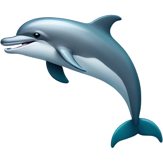Dolphin eating chips emoji