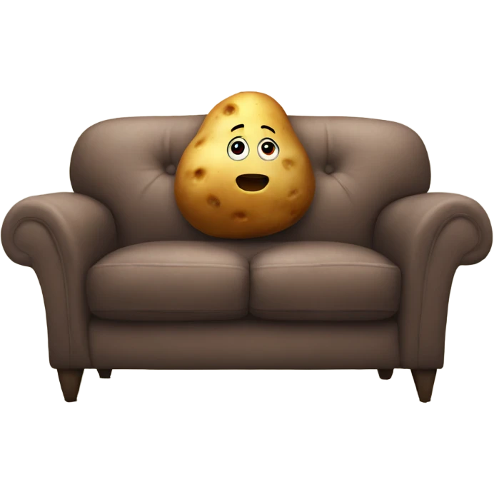 Potato on a sofa emoji