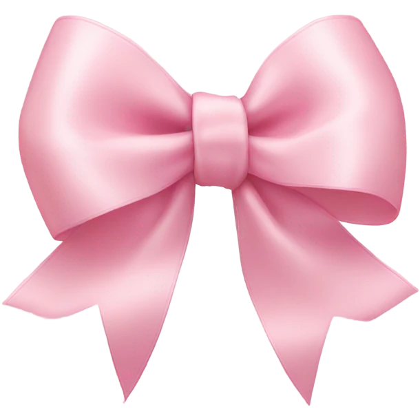 light pink ribbon bow emoji