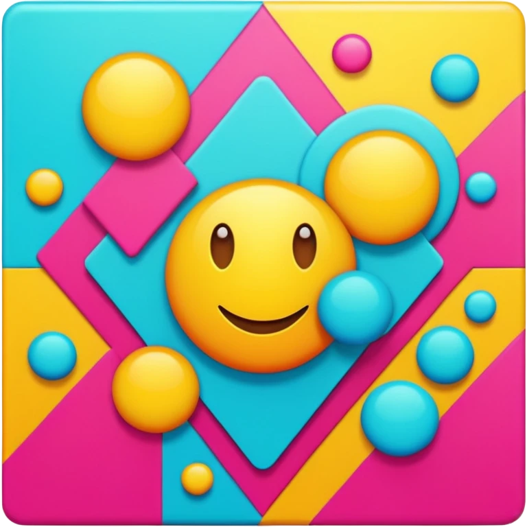 doomscrolling abstract pop art style  emoji
