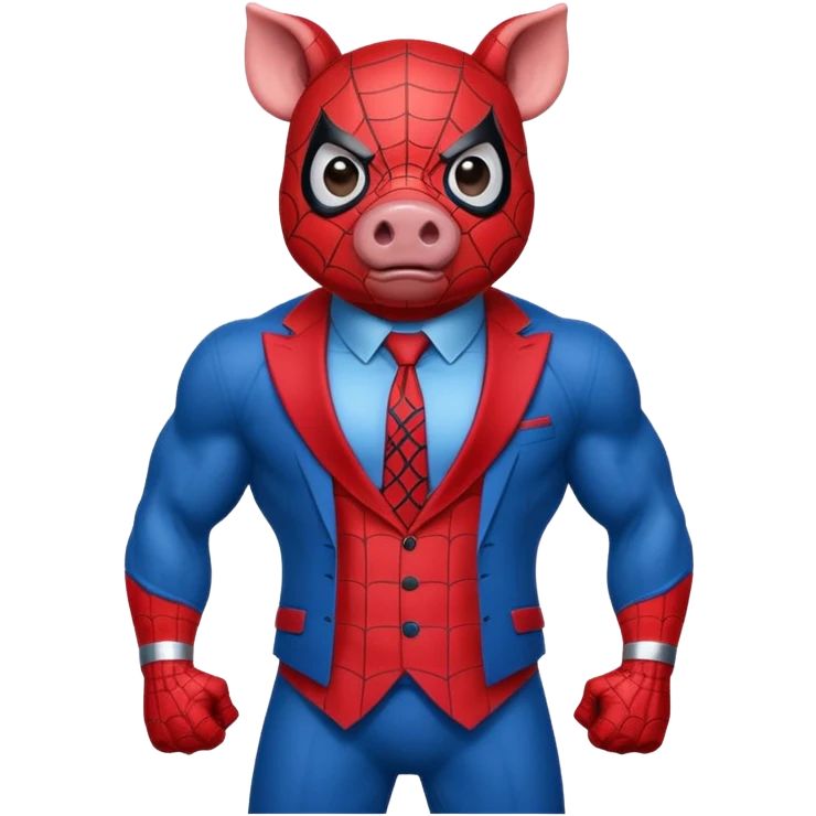 Spiderman pig emoji