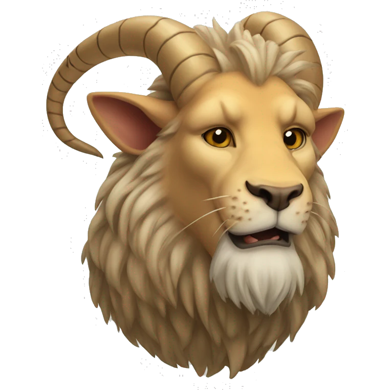 Chimera, a combination of a lion, a snake and a goat emoji
