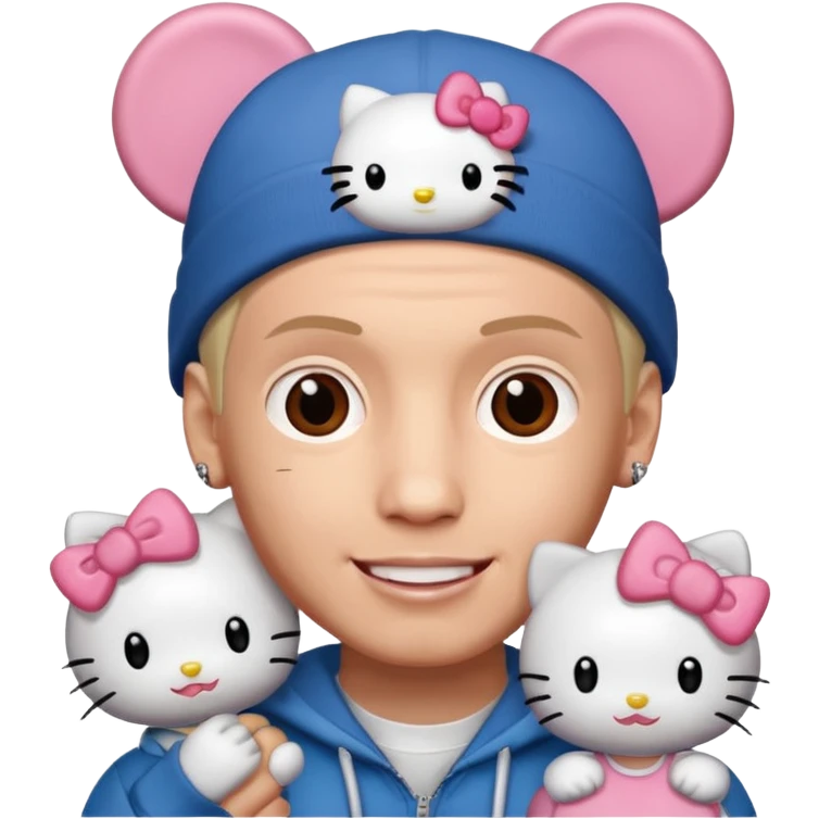 Eminem with Hello kitty emoji