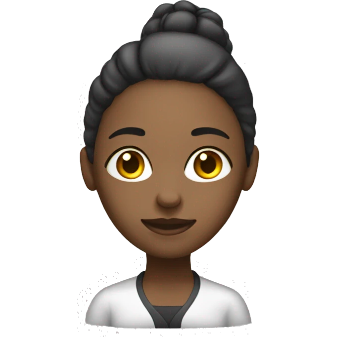 Girl working online customer serviceWhite skin emoji
