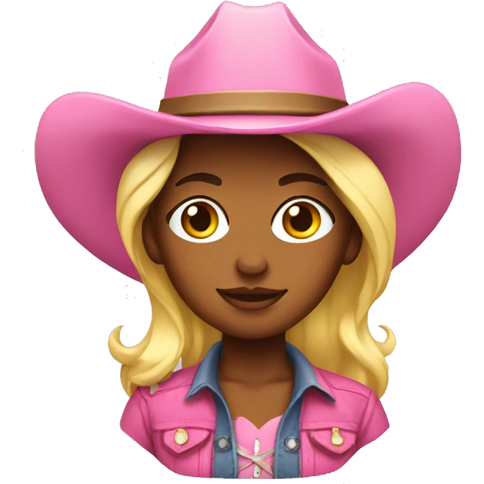 pink cowgirl emoji