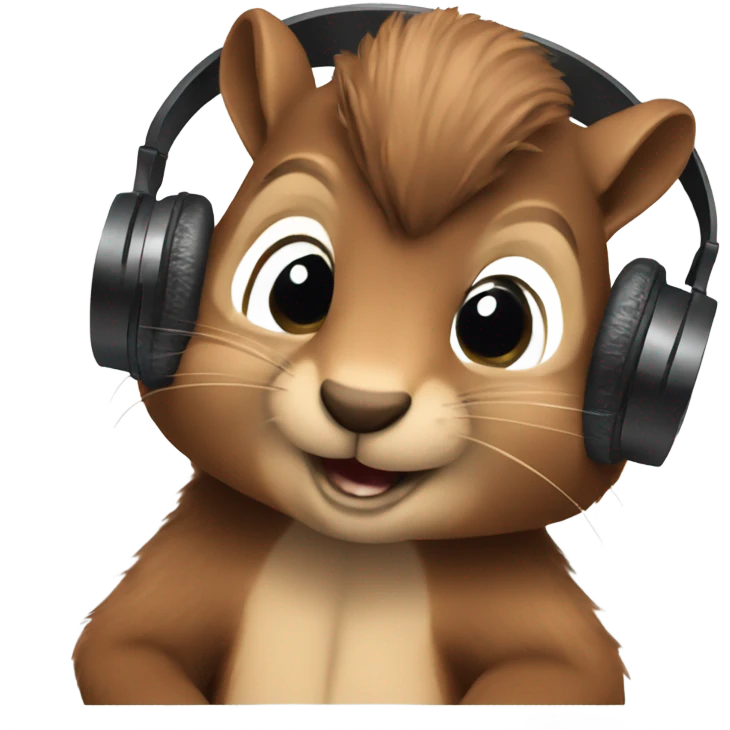 Squirrel DJ emoji