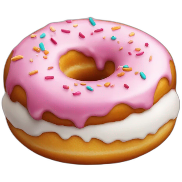 Donut sucré au sucre emoji