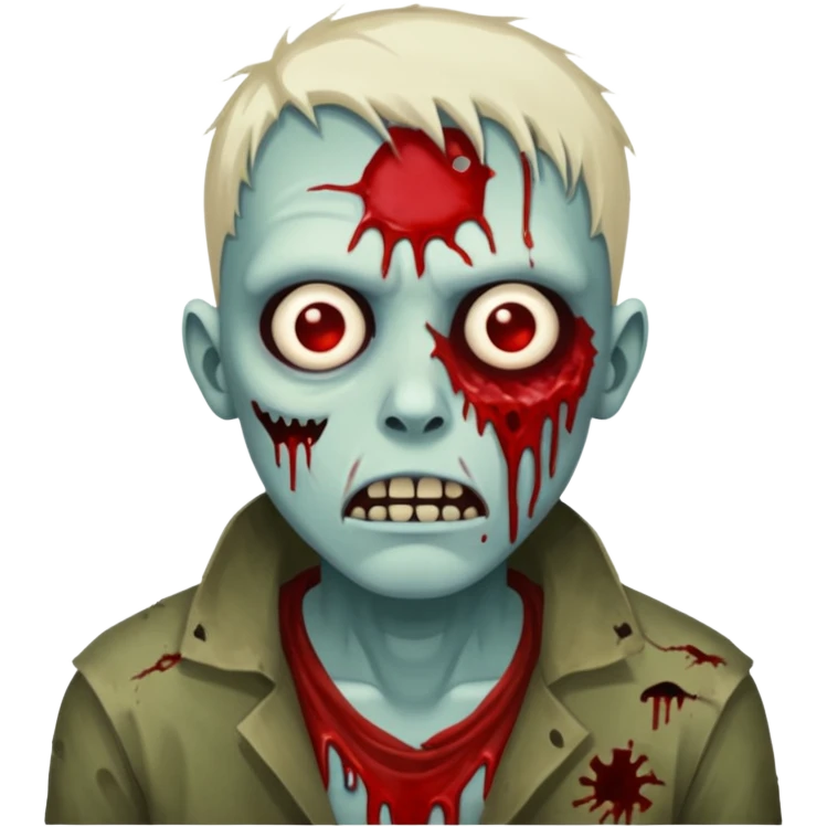 a high zombie emoji