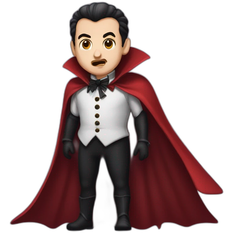 Dracula qui change la couche d'un bébé emoji