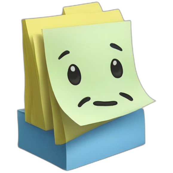 sticky note pad emoji