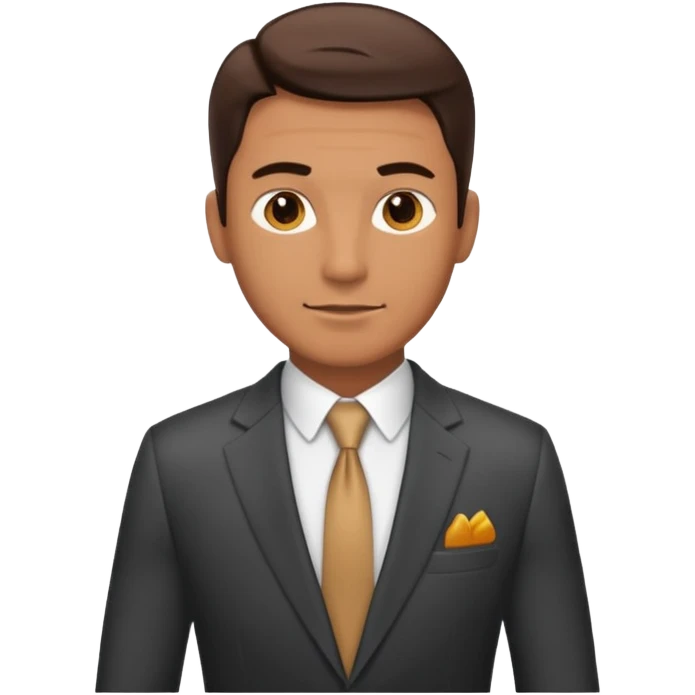 male 40 in cool suit emoji