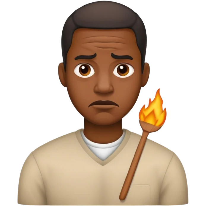 black man in disgust  emoji