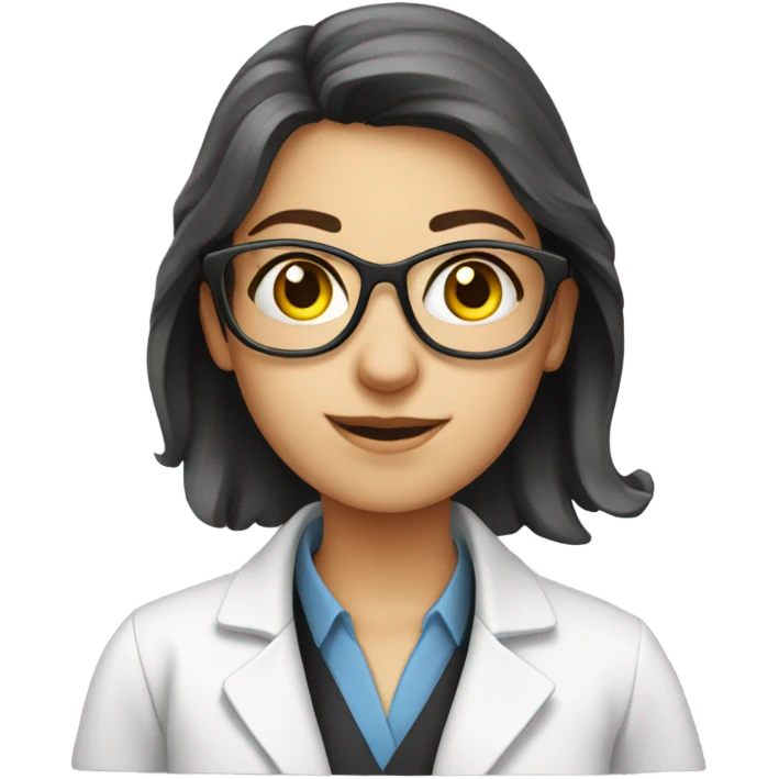 European girl scientist emoji