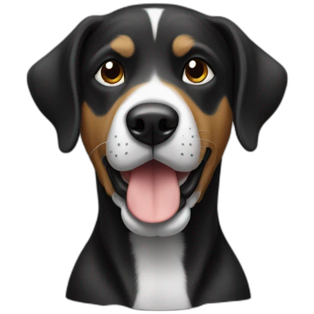 Perro negro emoji